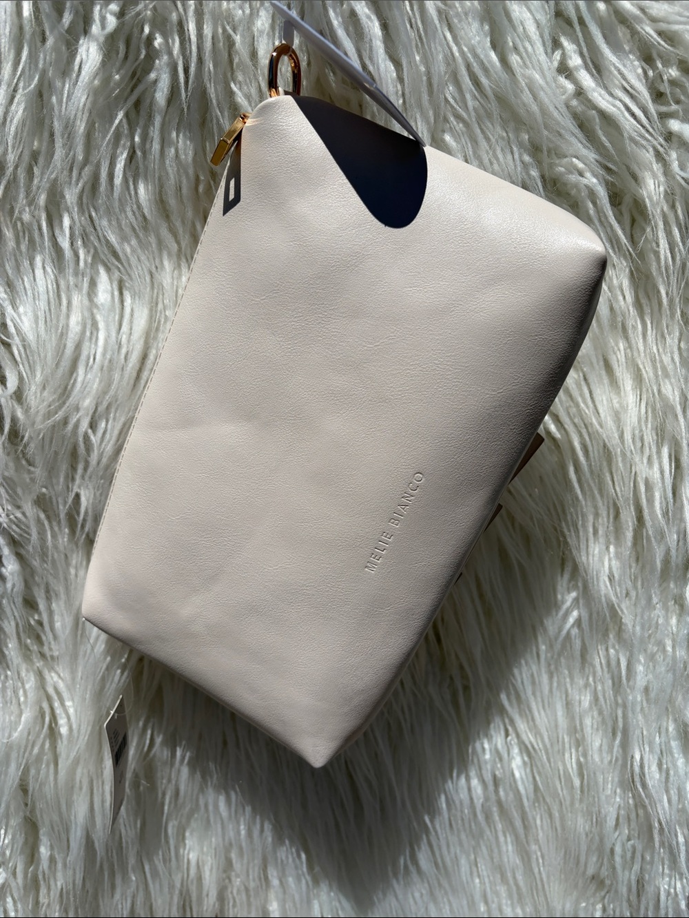 NWT - Melie Bianco Cream Floral Applique Shoulder Bag - Picture 5 of 6